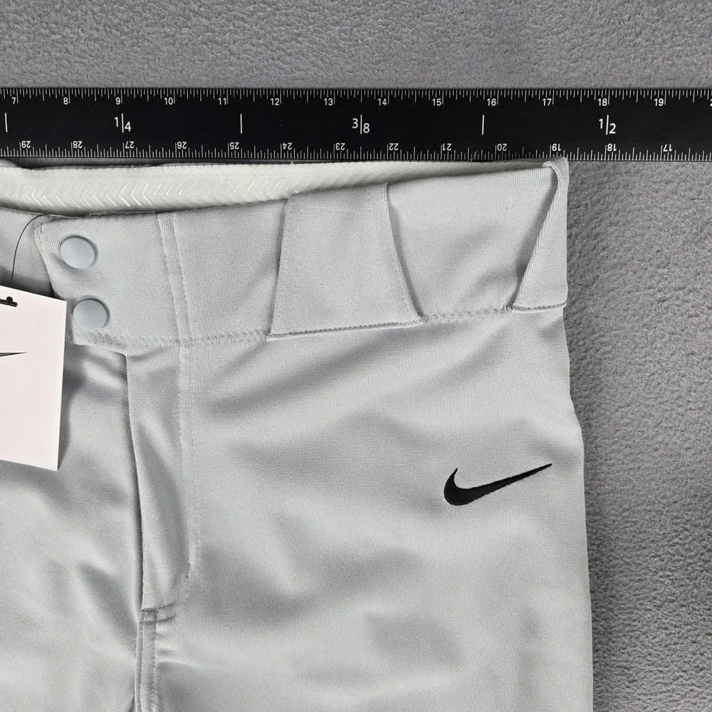 Nike Baseball Pants Mens‎ L Gray Cropped Ventilated Athletic Performance NWT